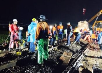 Hore ! Kecepatan KA Di KM 181+700 Sudah Kembali Normal Capai 90 Km/jam