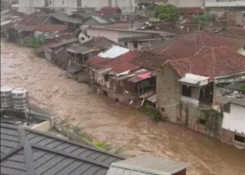 Banjir di Braga Bandung, Puluhan Rumah Warga Terendam