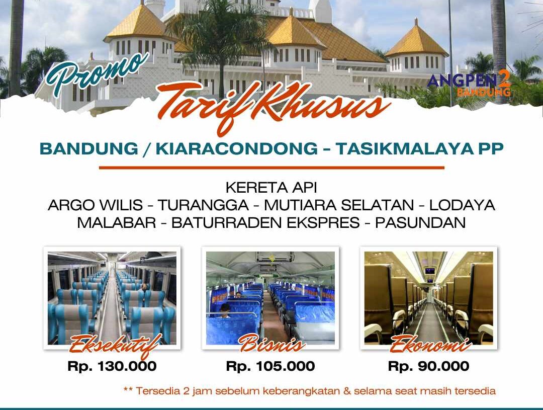 Ada Tarif Khusus Kereta Api di Daop 2 Bandung, Berikut Besaran Tarif dan Tujuannya