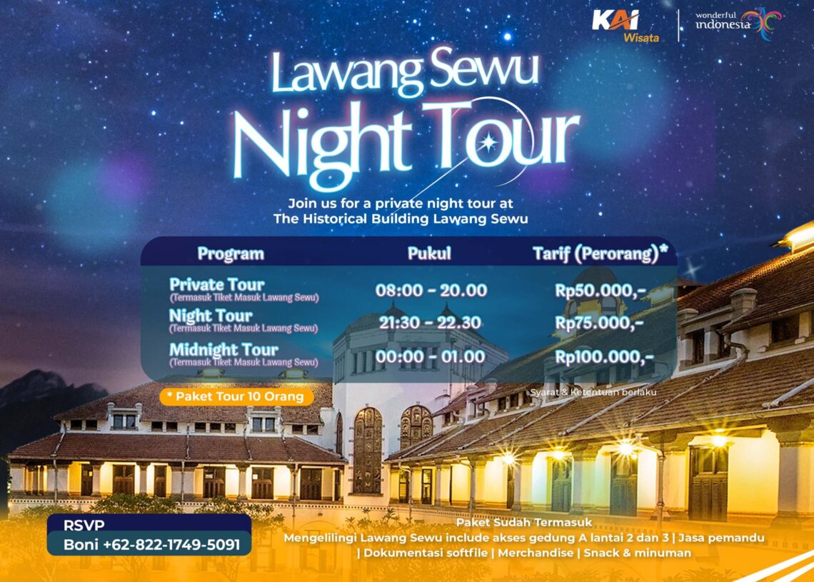 Siap Uji Nyali! KAI Wisata Hadirkan Lawang Sewu Night Tour 2024
