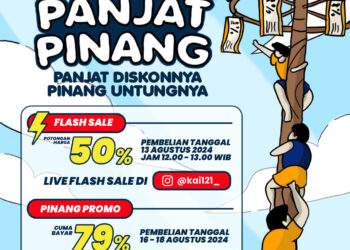 Peringati HUT Ke-79 RI, KAI Daop 2 Bandung Tebar Aneka Promo Menarik