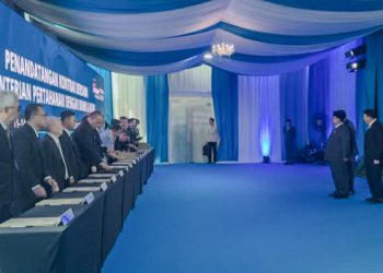 PTDI Teken Kontrak Enam Heli AW189 Disaksikan Presiden Prabowo