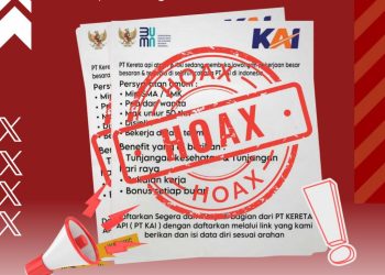 KAI Divre II Sumbar Kembali Imbau Masyarakat Waspada Penipuan Berkedok Rekrutmen