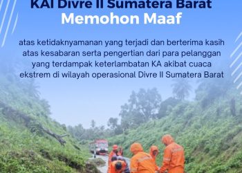 Banjir Lumpuhkan Jalur KA Sumbar, KAI Alihkan Lintas demi Keselamatan