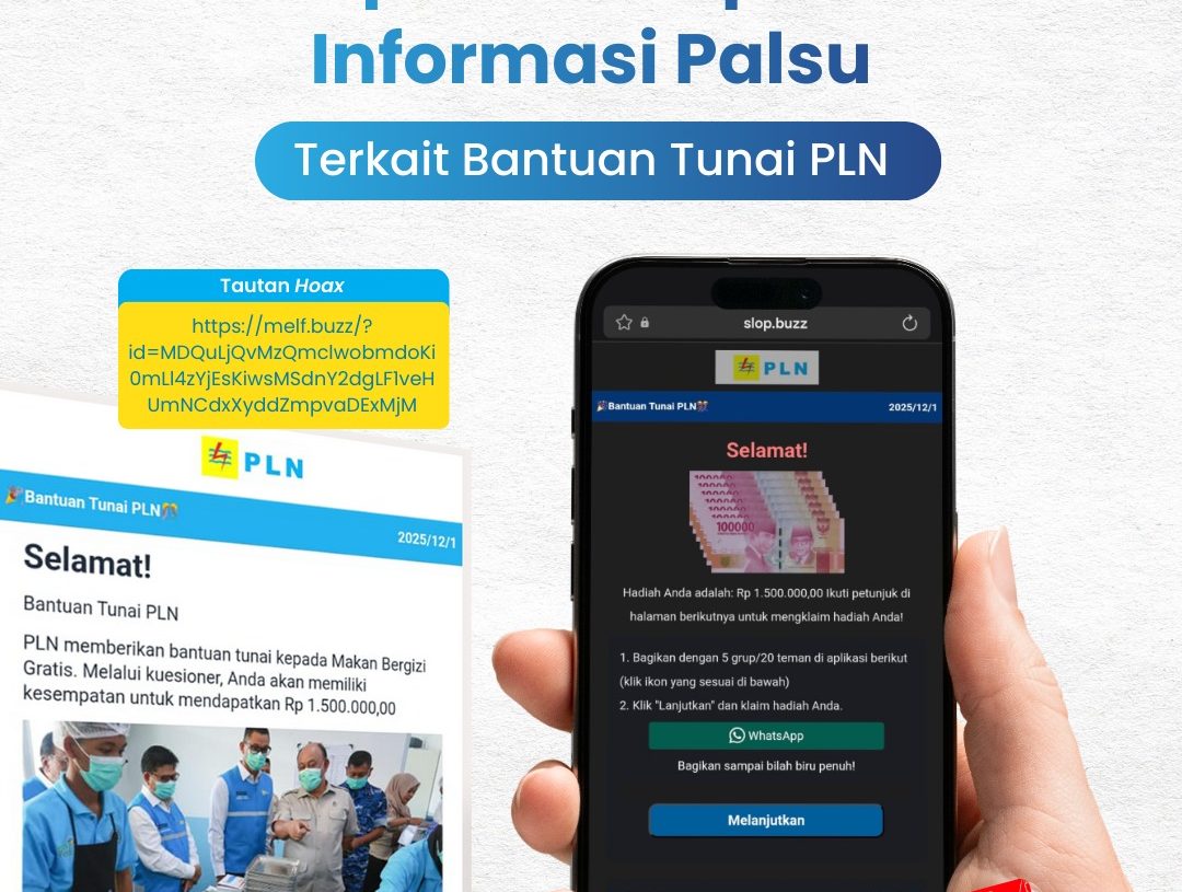 Hoaks Bantuan Tunai PLN Merebak, PLN Jabar Minta Warga Tak Terjebak