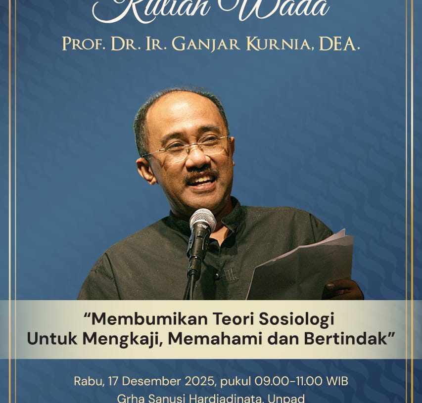 Pertanian Tak Pernah Usang, Kuliah Wada Prof Ganjar Kurnia Menggugat Arah Pembangunan
