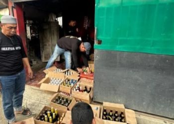 Operasi Pekat Jelang Lebaran, Polresta Cirebon Sita 1.892 Botol Miras