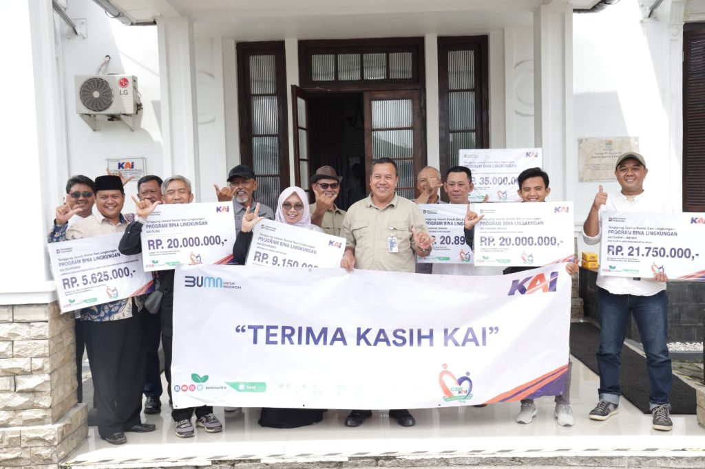 Dana TJSL KAI Daop 2 Tembus Rp1,1 Miliar, Ini Sasarannya